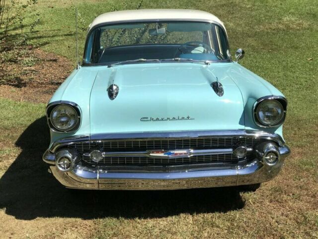 1957 Blue Chevrolet Bel Air/150/210 --