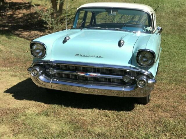 1957 Blue Chevrolet Bel Air/150/210 --
