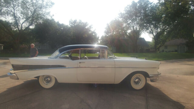 1957 White Chevrolet Bel Air/150/210