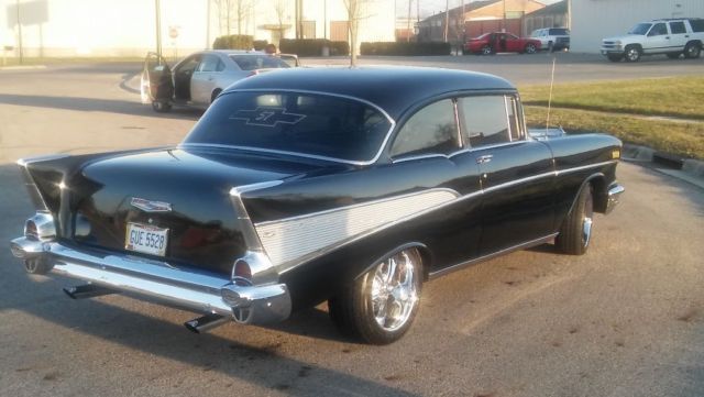 1957 Black Chevrolet Bel Air/150/210