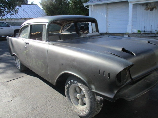 1957 Black Primer Chevrolet Bel Air/150/210 sedan