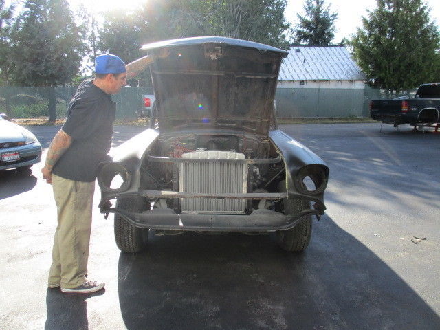 1957 Black Primer Chevrolet Bel Air/150/210 sedan