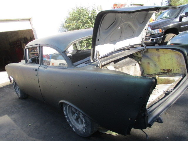 1957 Black Primer Chevrolet Bel Air/150/210 sedan
