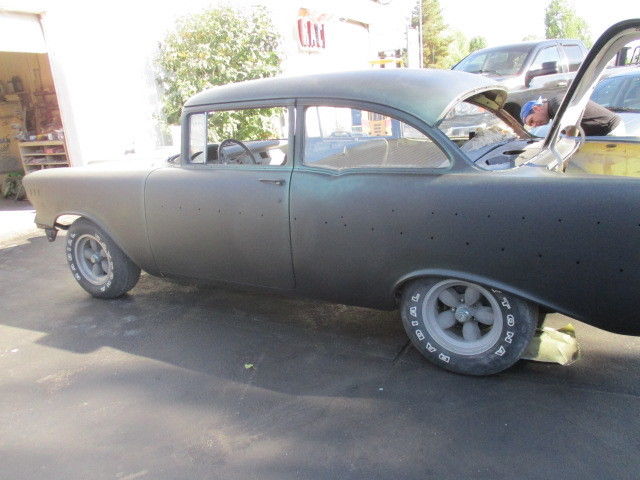 1957 Black Primer Chevrolet Bel Air/150/210 sedan
