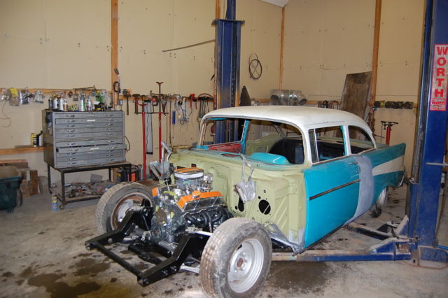 1957 Tan Chevrolet Bel Air/150/210