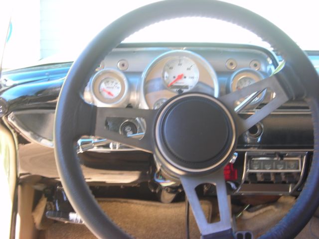 1957 Green/yellow Chevrolet Bel Air/150/210 4 dr sedan