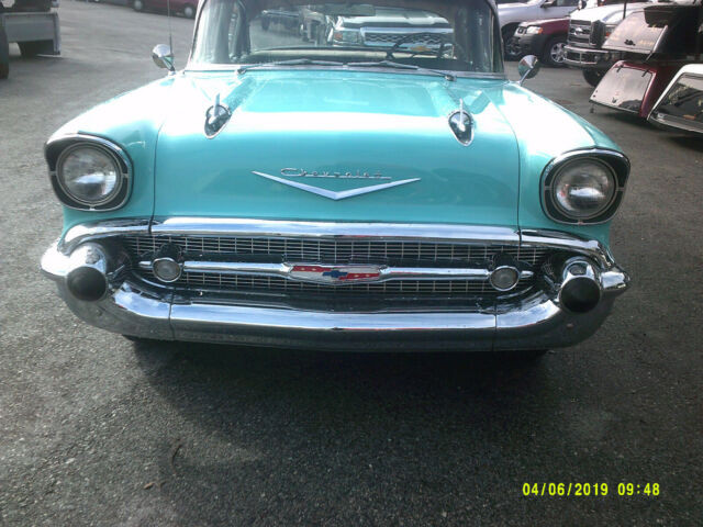1957 Blue Chevrolet Bel Air/150/210 Sedan