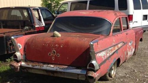 1957 Red Chevrolet Bel Air/150/210