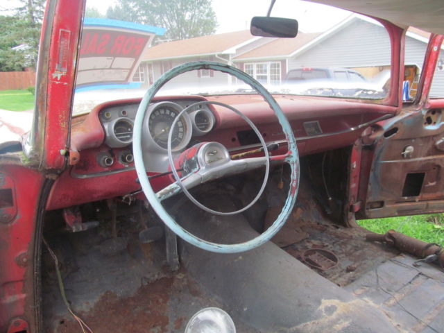 1957 Red Chevrolet Bel Air/150/210