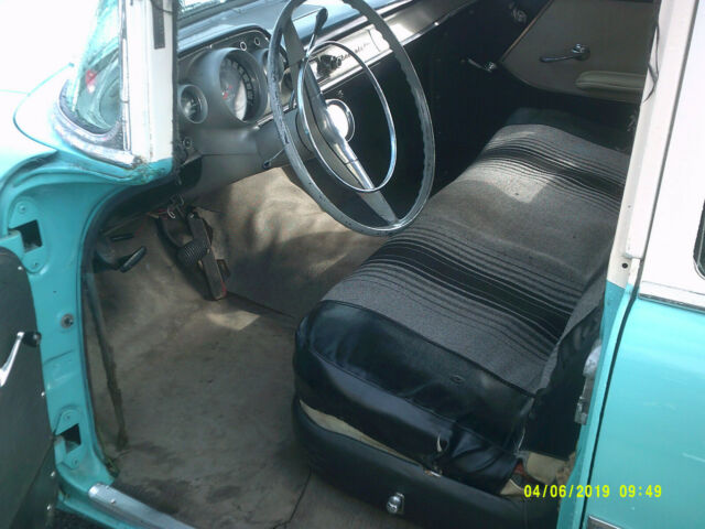 1957 Blue Chevrolet Bel Air/150/210 Sedan
