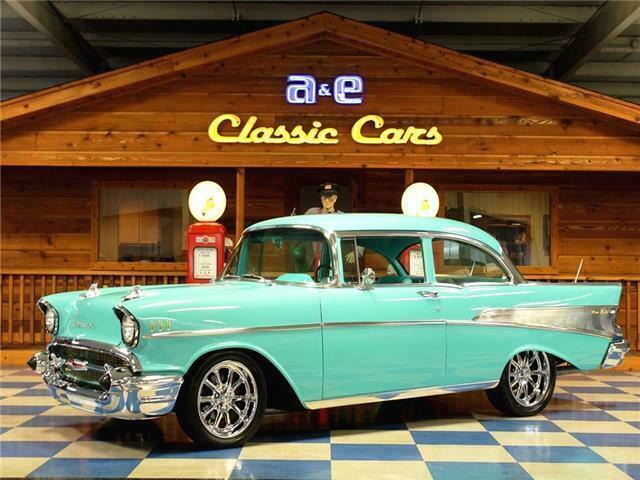 1957 Teal Chevrolet Bel Air/150/210 --