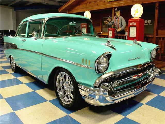 1957 Teal Chevrolet Bel Air/150/210 --