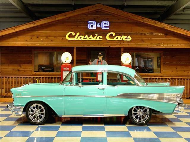 1957 Teal Chevrolet Bel Air/150/210 --