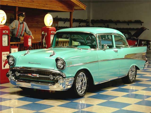 1957 Teal Chevrolet Bel Air/150/210 --