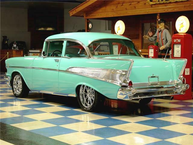 1957 Teal Chevrolet Bel Air/150/210 --