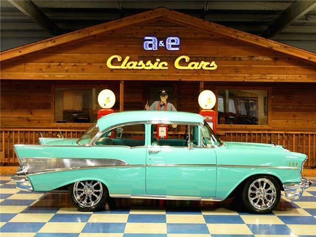 1957 Teal Chevrolet Bel Air/150/210 --
