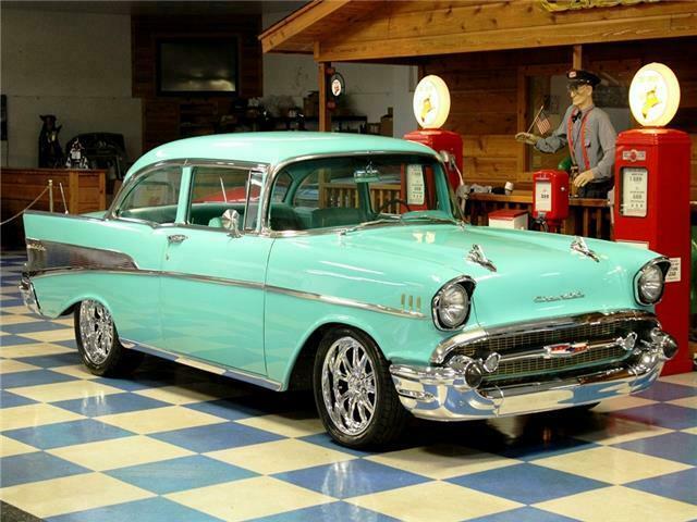 1957 Teal Chevrolet Bel Air/150/210 --