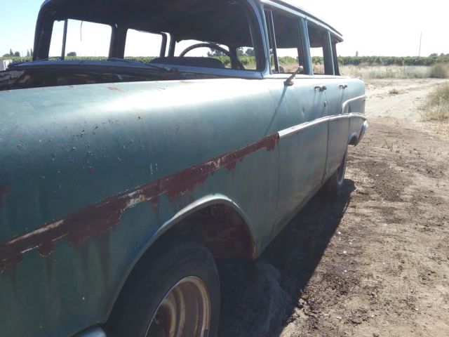 1957 Green Chevrolet Bel Air/150/210 Wagon