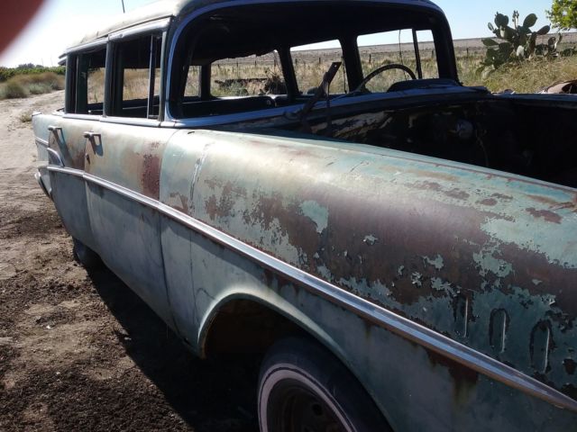 1957 Green Chevrolet Bel Air/150/210 Wagon