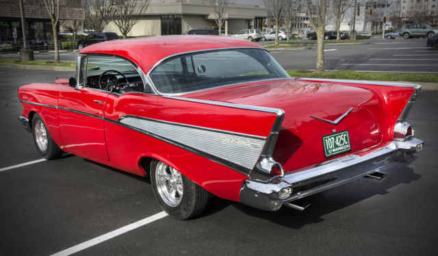 1957 Red Chevrolet Bel Air/150/210