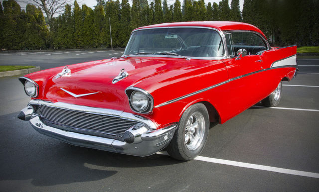 1957 Red Chevrolet Bel Air/150/210