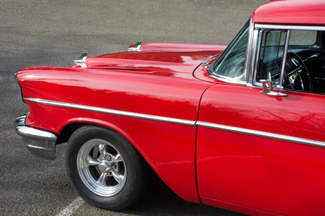 1957 Red Chevrolet Bel Air/150/210