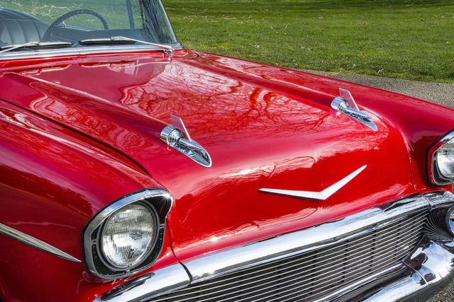 1957 Red Chevrolet Bel Air/150/210