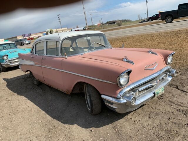 1957 Black Chevrolet Bel Air/150/210 Coupe