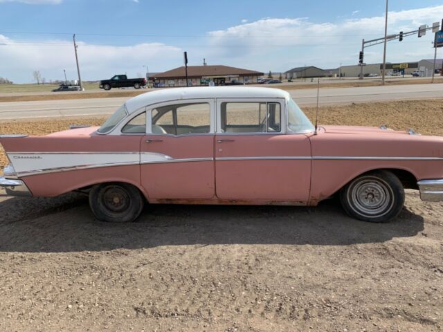 1957 Black Chevrolet Bel Air/150/210 Coupe