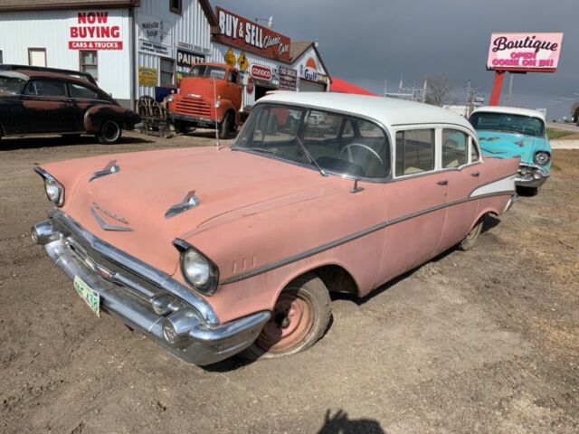 1957 Black Chevrolet Bel Air/150/210 Coupe