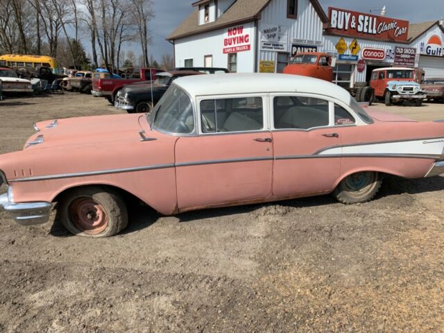 1957 Black Chevrolet Bel Air/150/210 Coupe