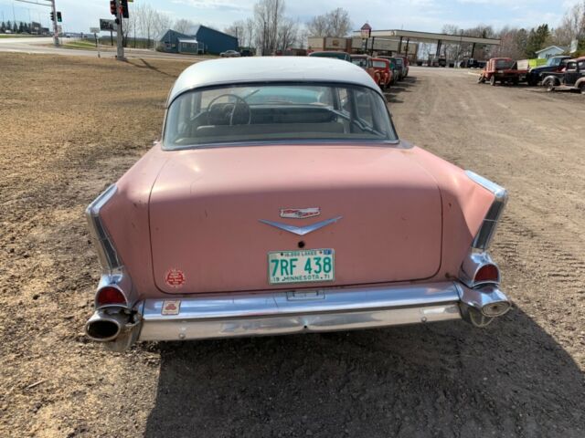 1957 Black Chevrolet Bel Air/150/210 Coupe
