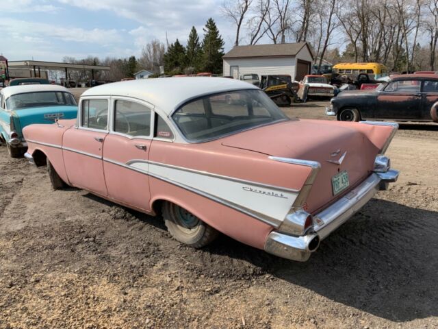 1957 Black Chevrolet Bel Air/150/210 Coupe