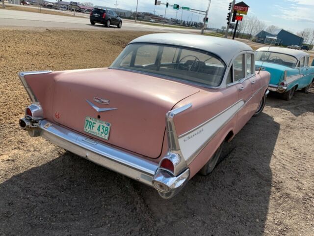 1957 Black Chevrolet Bel Air/150/210 Coupe