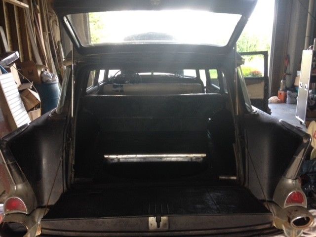 1957 Black Chevrolet Bel Air/150/210 Wagon