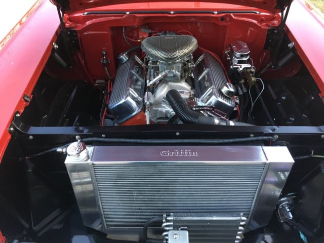 1957 Red Chevrolet Bel Air/150/210 Sedan