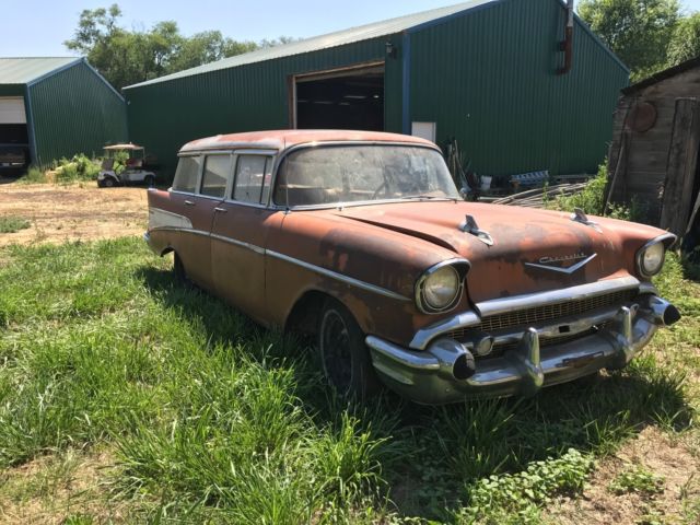1957 Sierra Gold Chevrolet 9 passenger Wagon Wagon