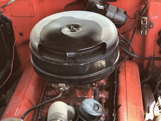 1957 Red Chevrolet Bel Air/150/210