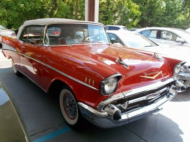 1957 Red Chevrolet Bel Air/150/210 --