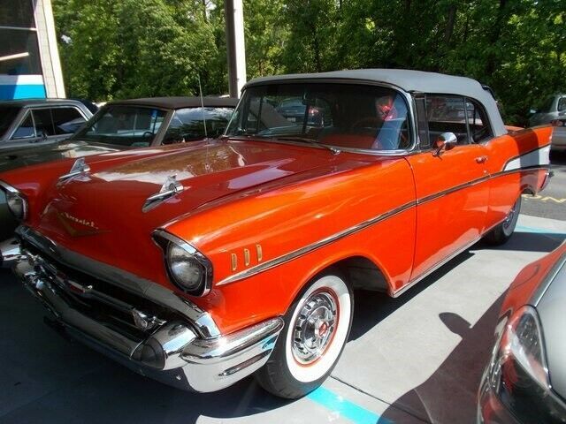 1957 Red Chevrolet Bel Air/150/210 --