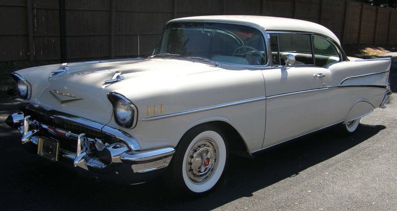 1957 Orange Chevrolet Bel Air/150/210