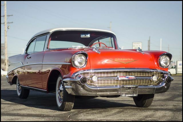 1957 Red Chevrolet Bel Air/150/210 --