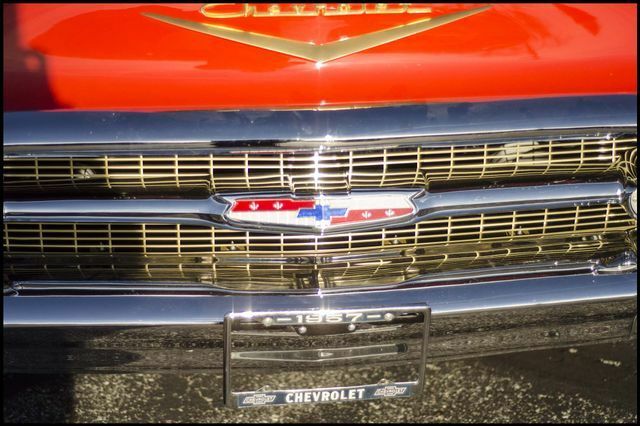 1957 Red Chevrolet Bel Air/150/210 --