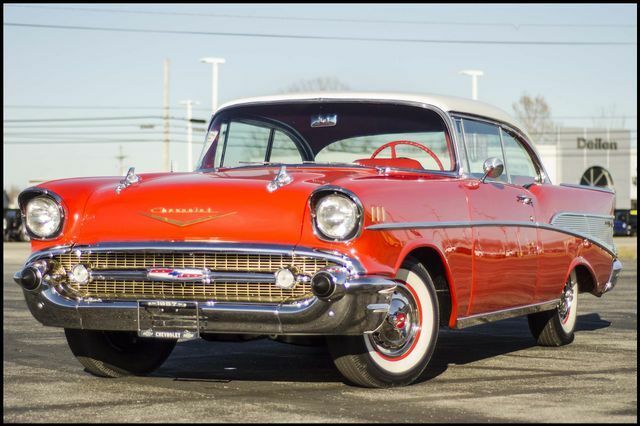 1957 Red Chevrolet Bel Air/150/210 --