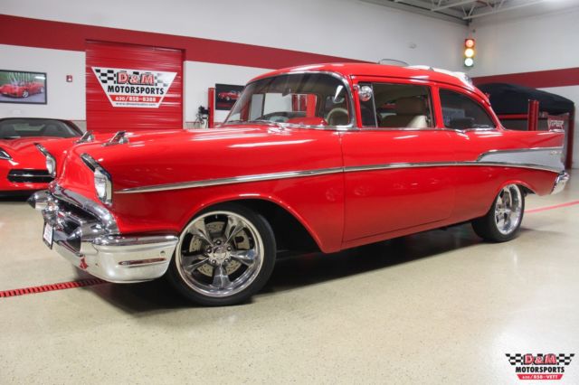 1957 Red Chevrolet Bel Air/150/210 --