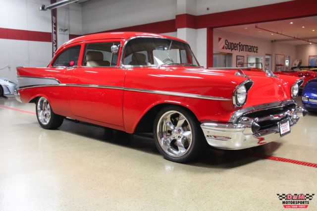 1957 Red Chevrolet Bel Air/150/210 --
