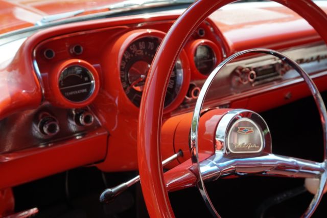 1957 Red Chevrolet Nomad Hardtop
