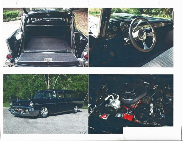 1957 Black Chevrolet Bel Air/150/210 Wagon