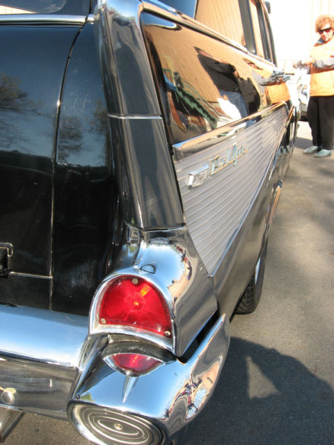 1957 Black Chevrolet Bel Air/150/210 Wagon