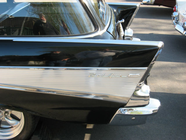 1957 Black Chevrolet Bel Air/150/210 Wagon